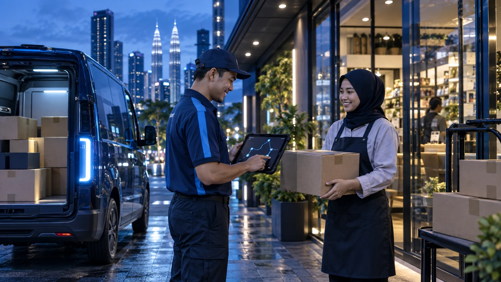 Delivery driver and retail employee using intelligent routing and digital proof of delivery